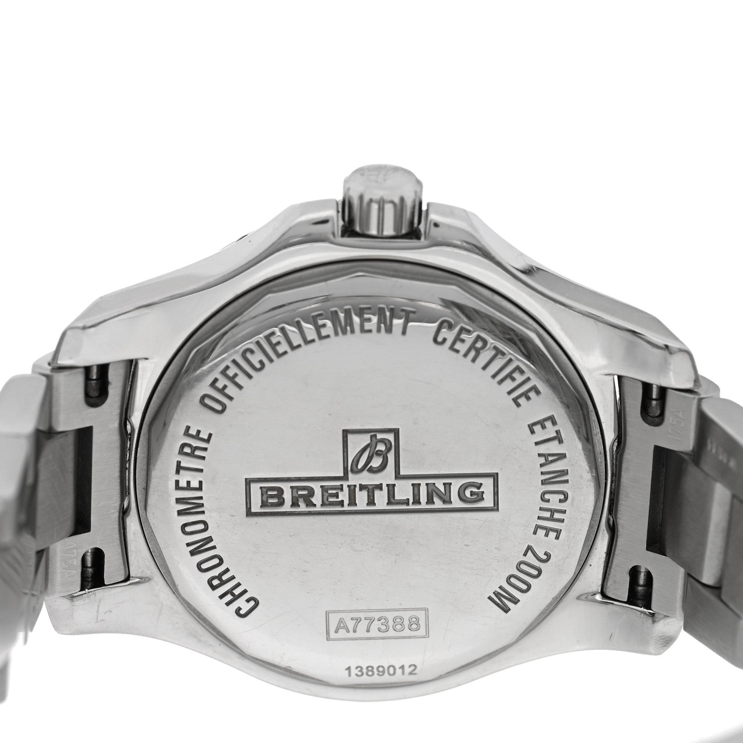 Breitling Stainless Steel Diamond Bezel 33mm Colt Lady Quartz Watch White A7738853 4 of 4