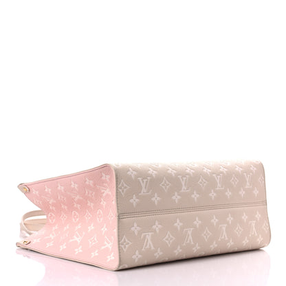 Louis Vuitton Empreinte Monogram Spring In The City Onthego MM Beige Pink Yellow 4 of 13