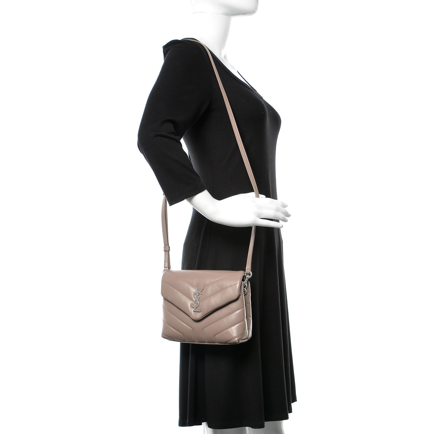 Calfskin Y Quilted Monogram Toy Loulou Crossbody Bag Fard