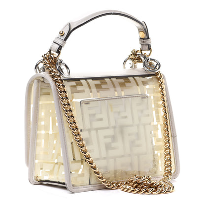 Fendi TPU FF Vitello Century F is Fendi Small Kan I Shoulder Bag White 3 of 23