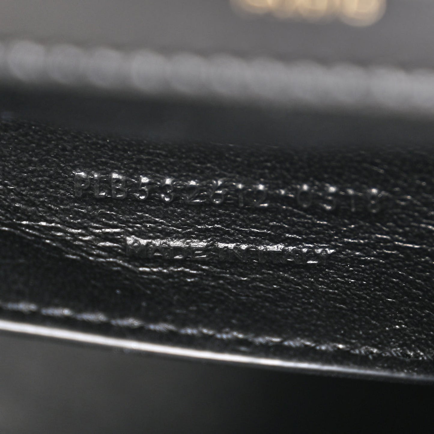 Lambskin Matelasse Monogram Vicky Chain Wallet Black