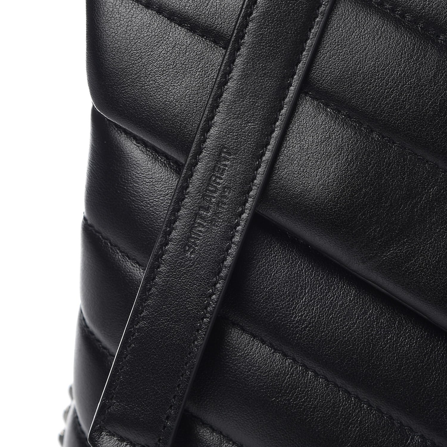 Saint Laurent Calfskin Y Quilted Monogram Medium Loulou Chain Satchel Black 10 of 10