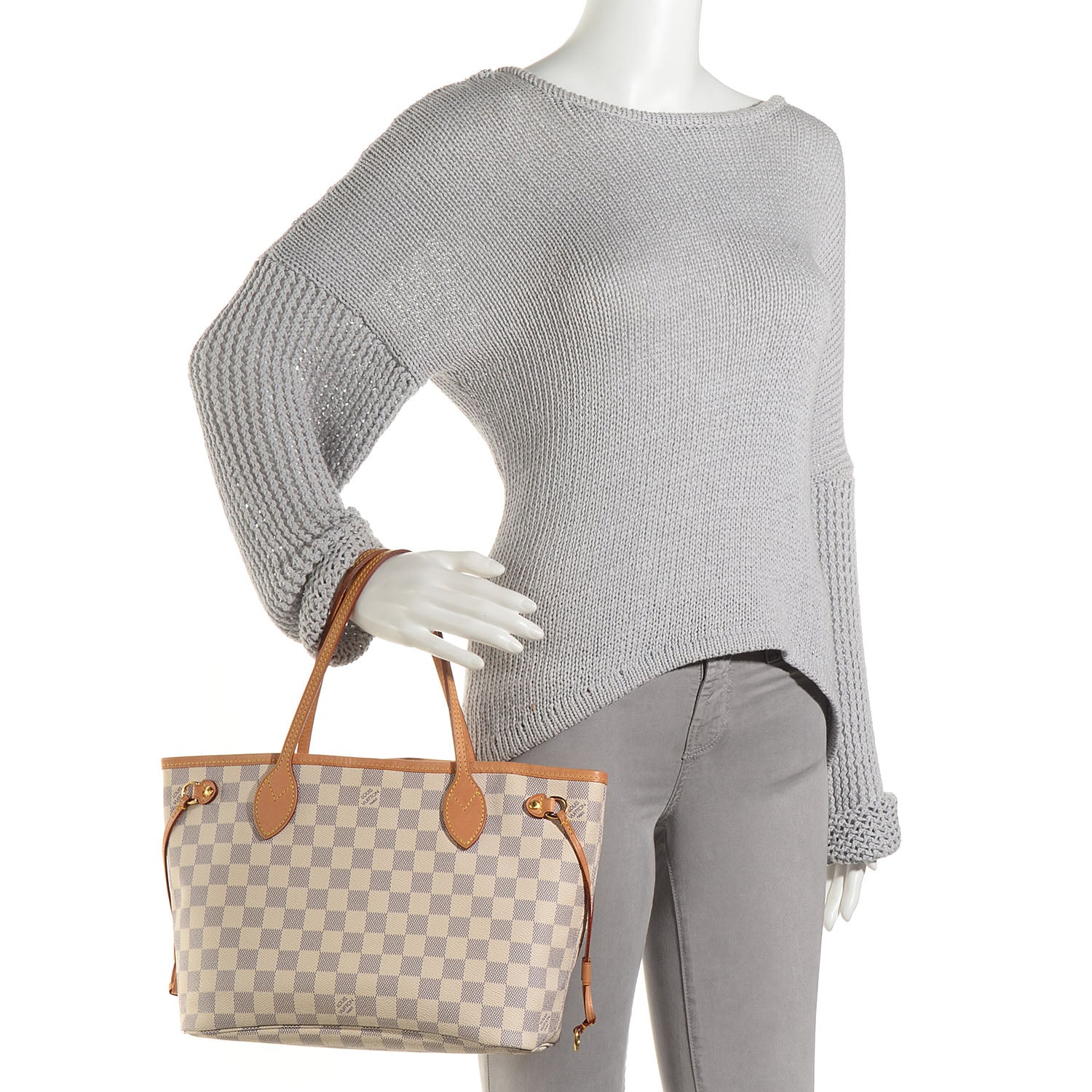 Louis Vuitton Damier Azur Neverfull PM 2 of 7