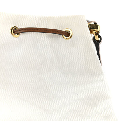 Prada Wicker Canvas Bucket Bag Naturale 12 of 14