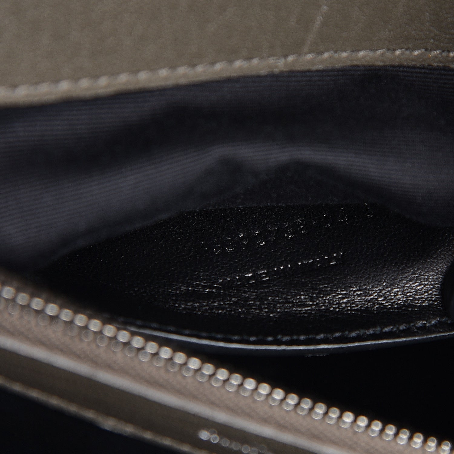 Saint Laurent Sheepskin Matelasse Chevron Monogram Large College Satchel Dark Anthracite 7 of 10