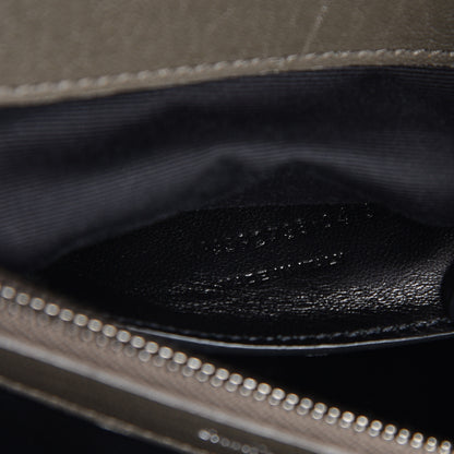 Saint Laurent Sheepskin Matelasse Chevron Monogram Large College Satchel Dark Anthracite 7 of 10