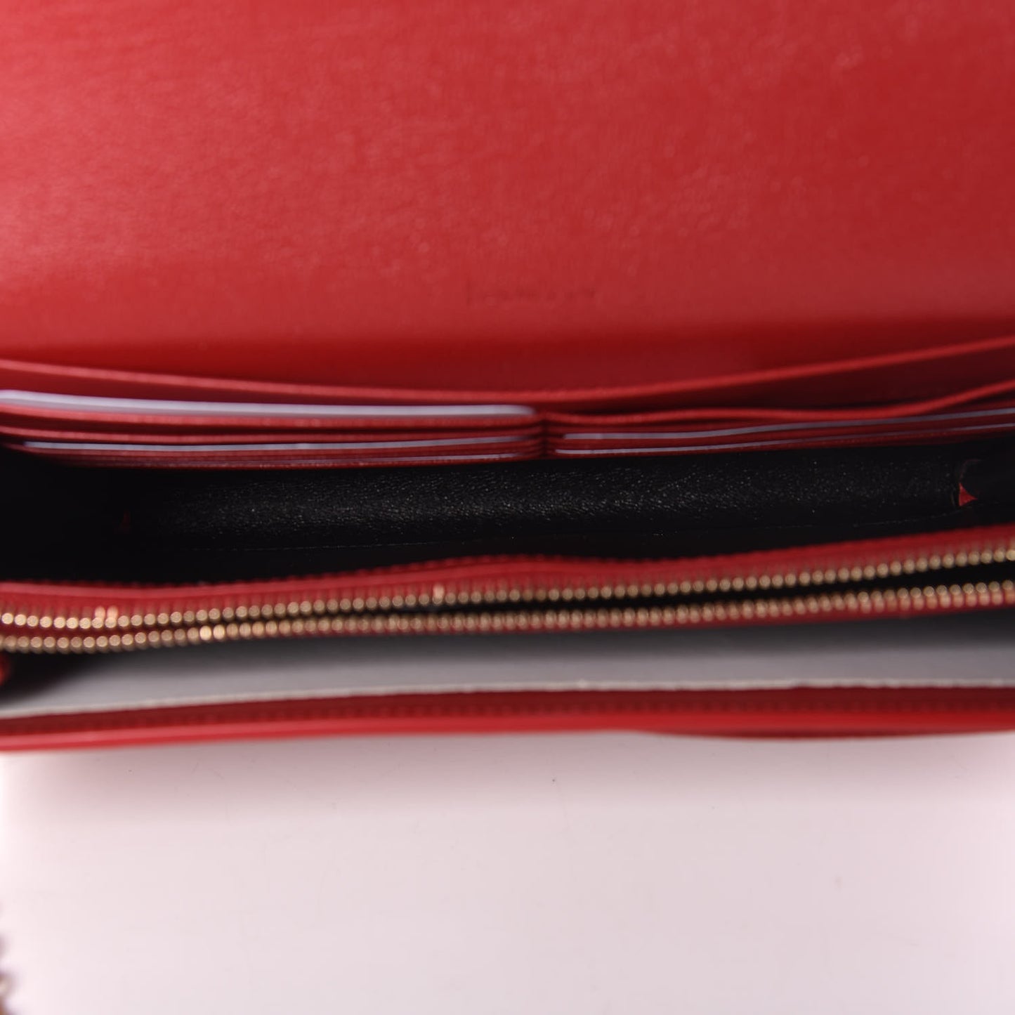 Calfskin Belle de Jour Chain Clutch Rouge Orient