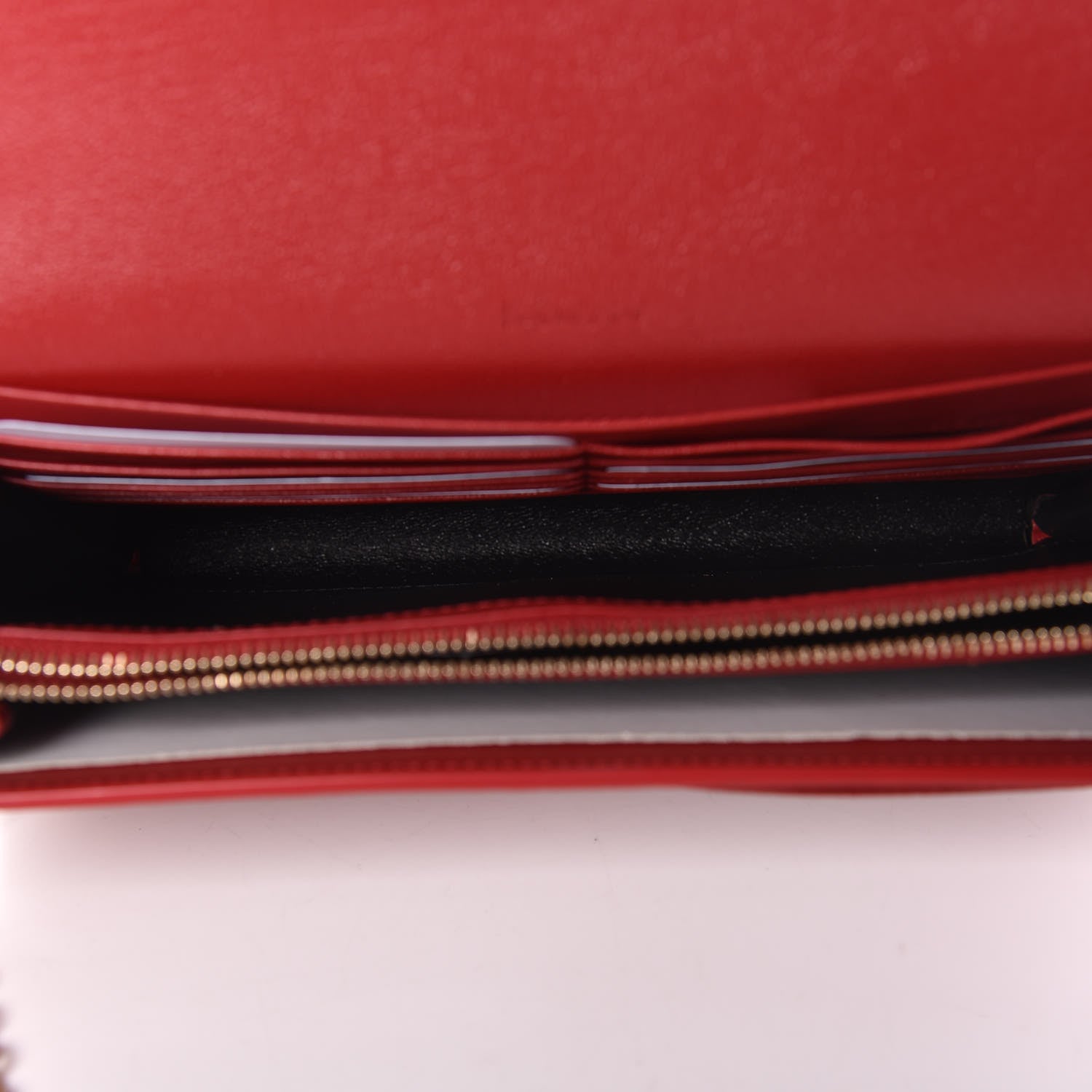 Saint Laurent Calfskin Belle de Jour Chain Clutch Rouge Orient 5 of 11