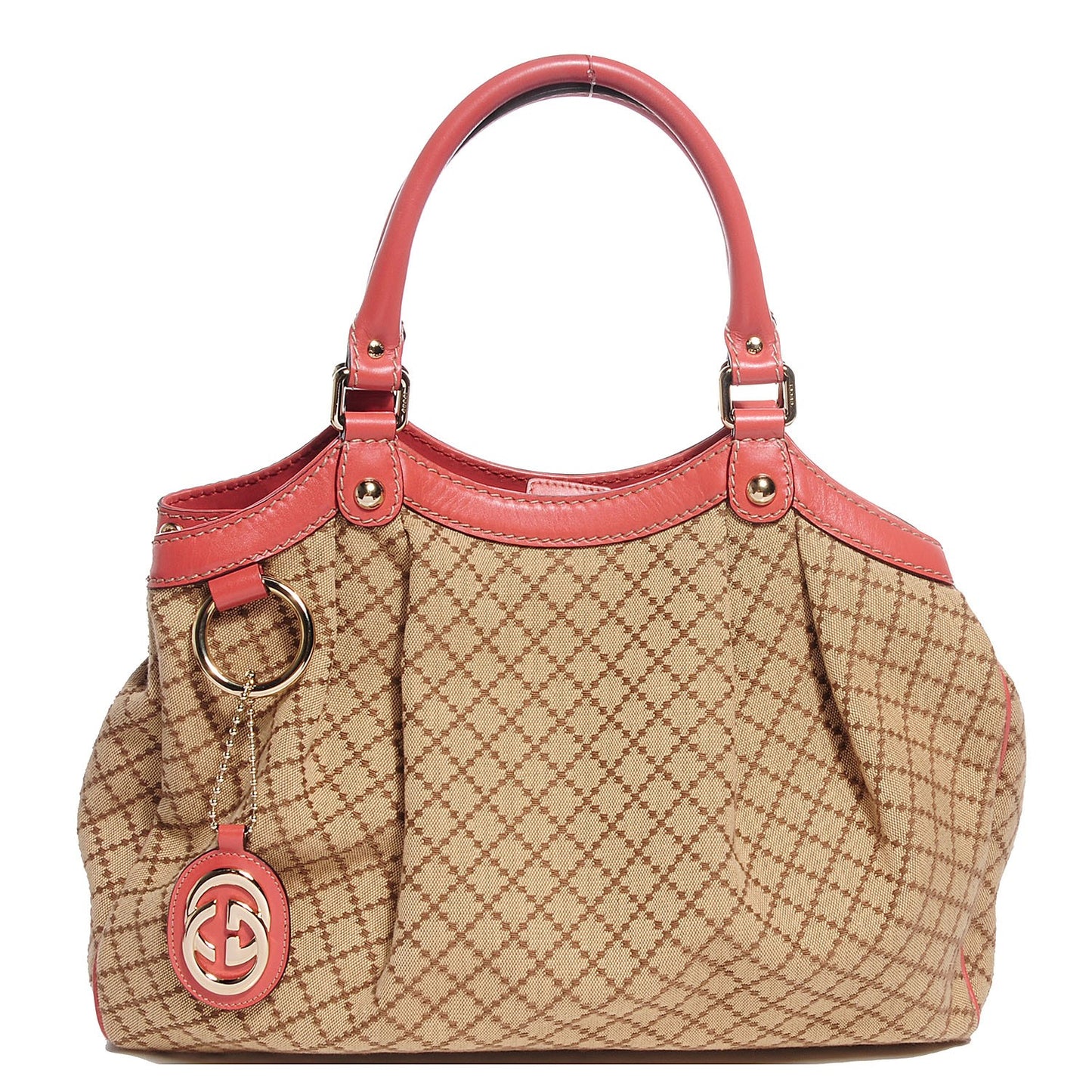 Diamante Medium Sukey Tote Coral