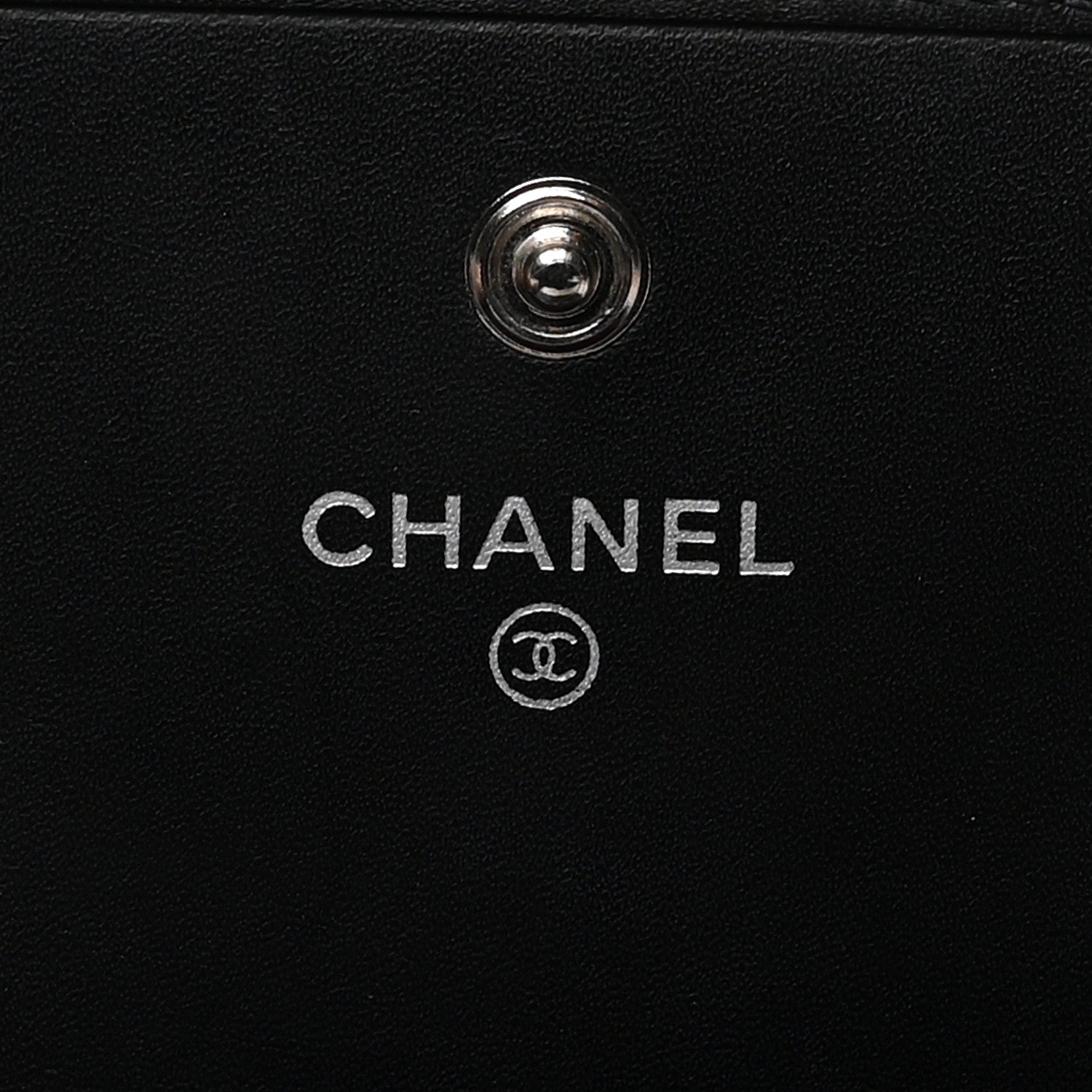 Chanel Calfskin Quilted Cambon Gusset Flap Wallet Black 6 of 11