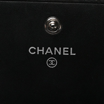 Chanel Calfskin Quilted Cambon Gusset Flap Wallet Black 6 of 11