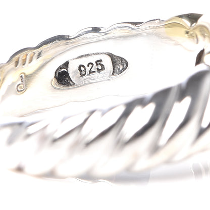 David Yurman Sterling Silver 14K Yellow Gold Citrine 10mm Noblesse Ring 49 4.25 5 of 6
