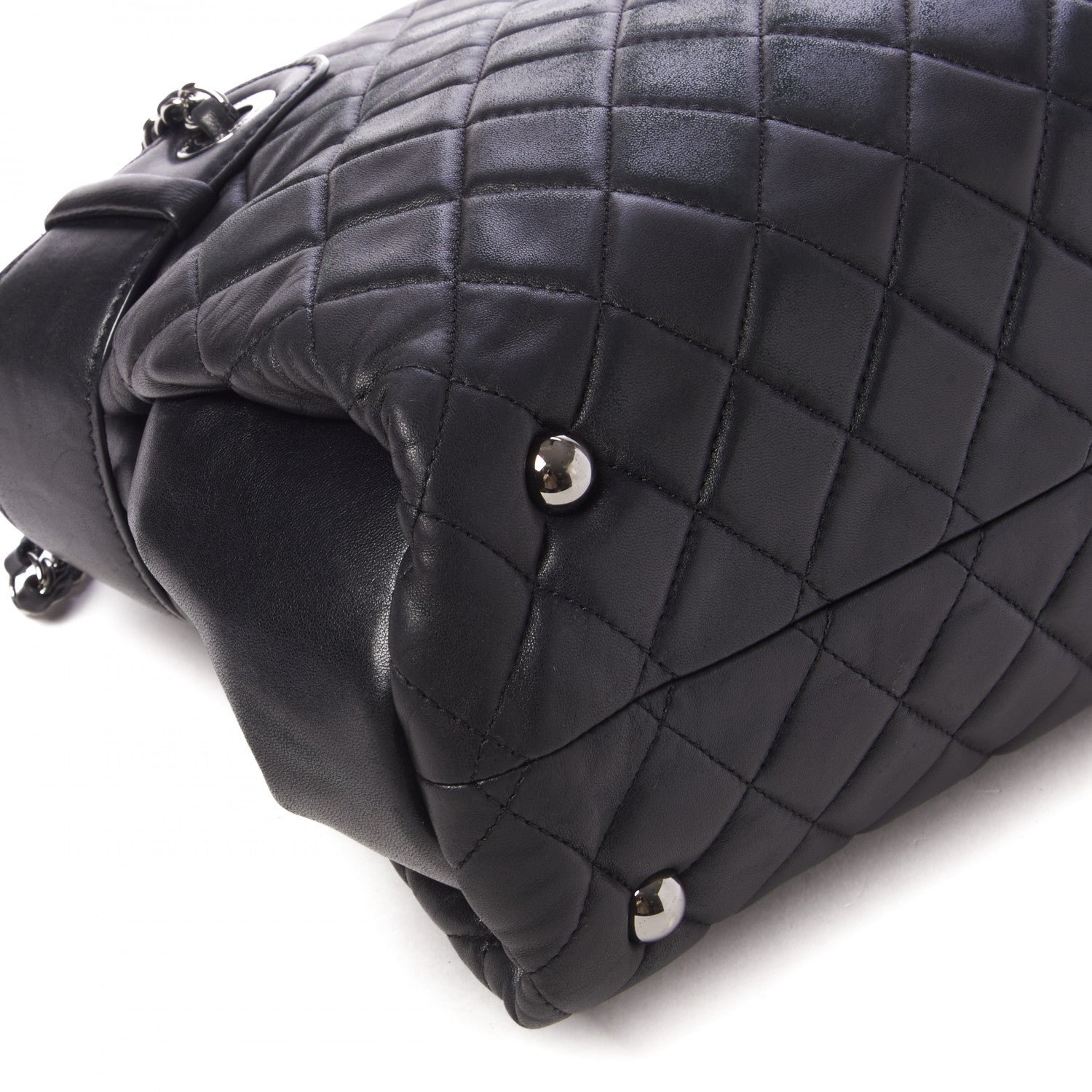 Chanel Lambskin Quilted Small Coco Loop Tote Black 5 of 9