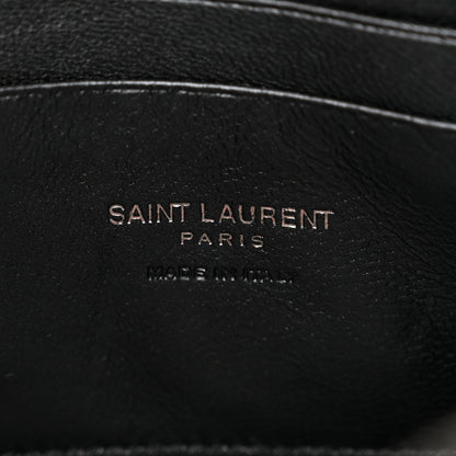 Saint Laurent Grain De Poudre Matelasse Monochrome Monogram Mini Lou Camera Bag Black 6 of 11