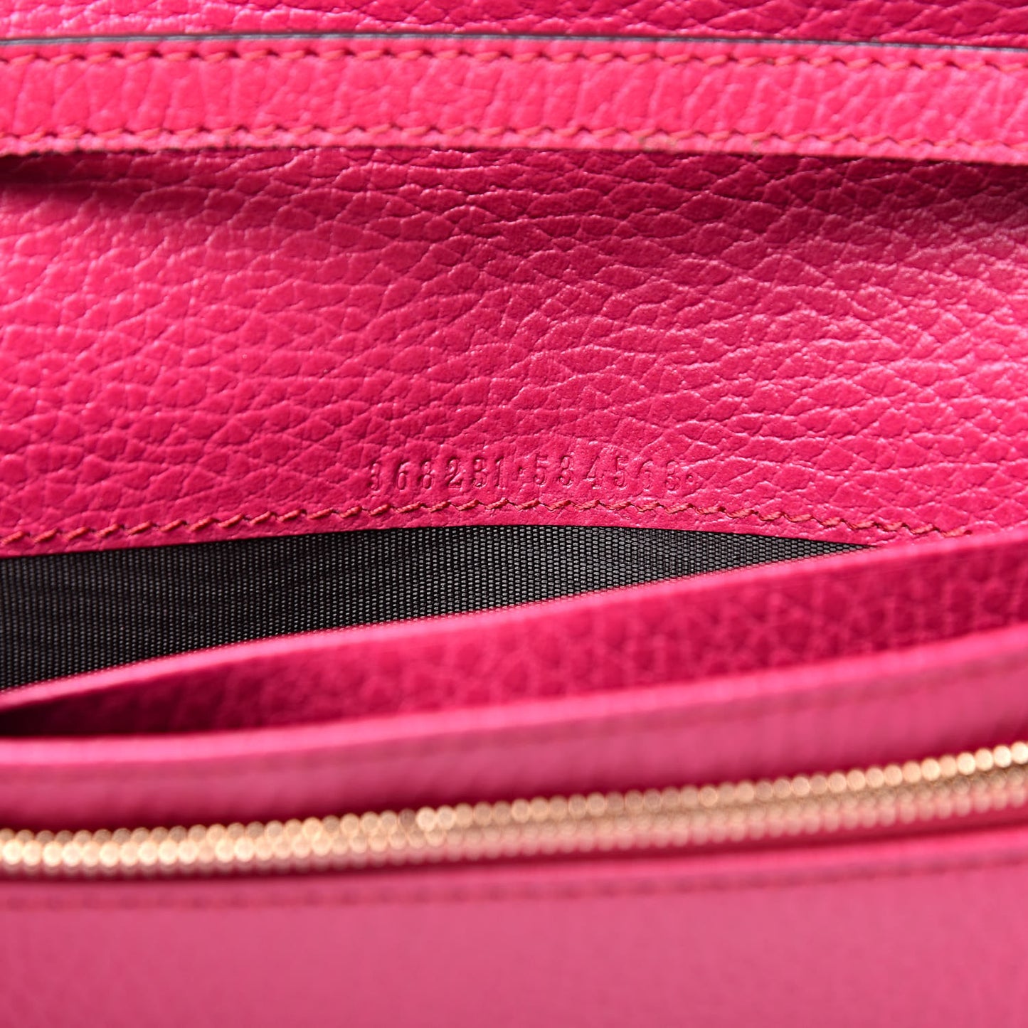 Dollar Calfskin Mini Swing Wallet Bag Blossom