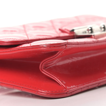 Christian Dior Patent Cannage Miss Dior Promenade Pouch Red 8 of 13