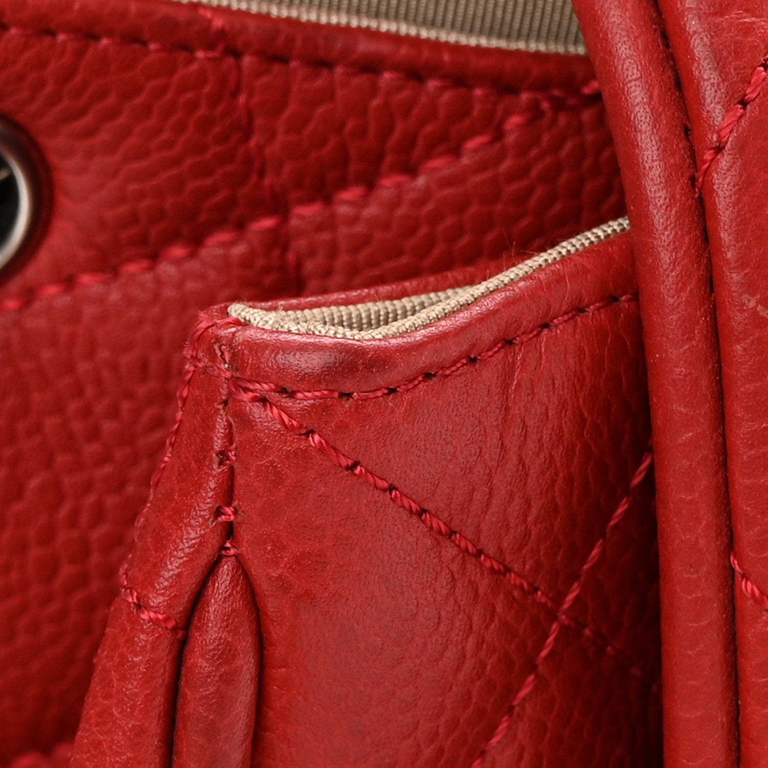 Chanel Caviar Quilted Timeless Accordion Flap Red 10 of 10