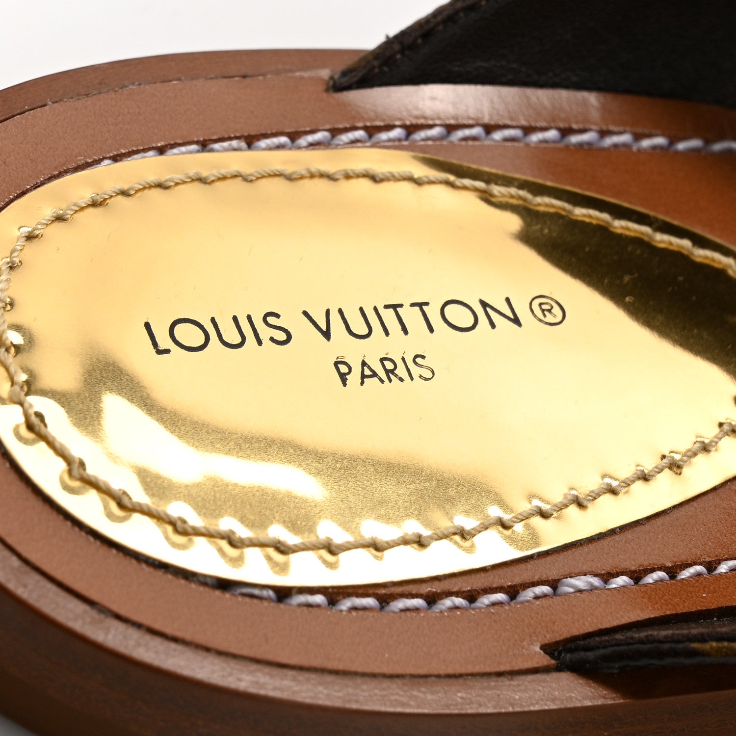 Louis Vuitton Monogram Sunny Flat Thong Sandals 40 Brown 5 of 7