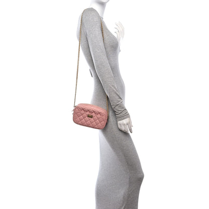 Chanel Aged Calfskin Quilted Mini Reissue Camera Case Pink 2 of 13