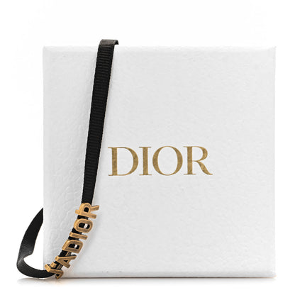 Christian Dior Grosgrain Ribbon J'Adior Logo Choker Necklace Black 6 of 6