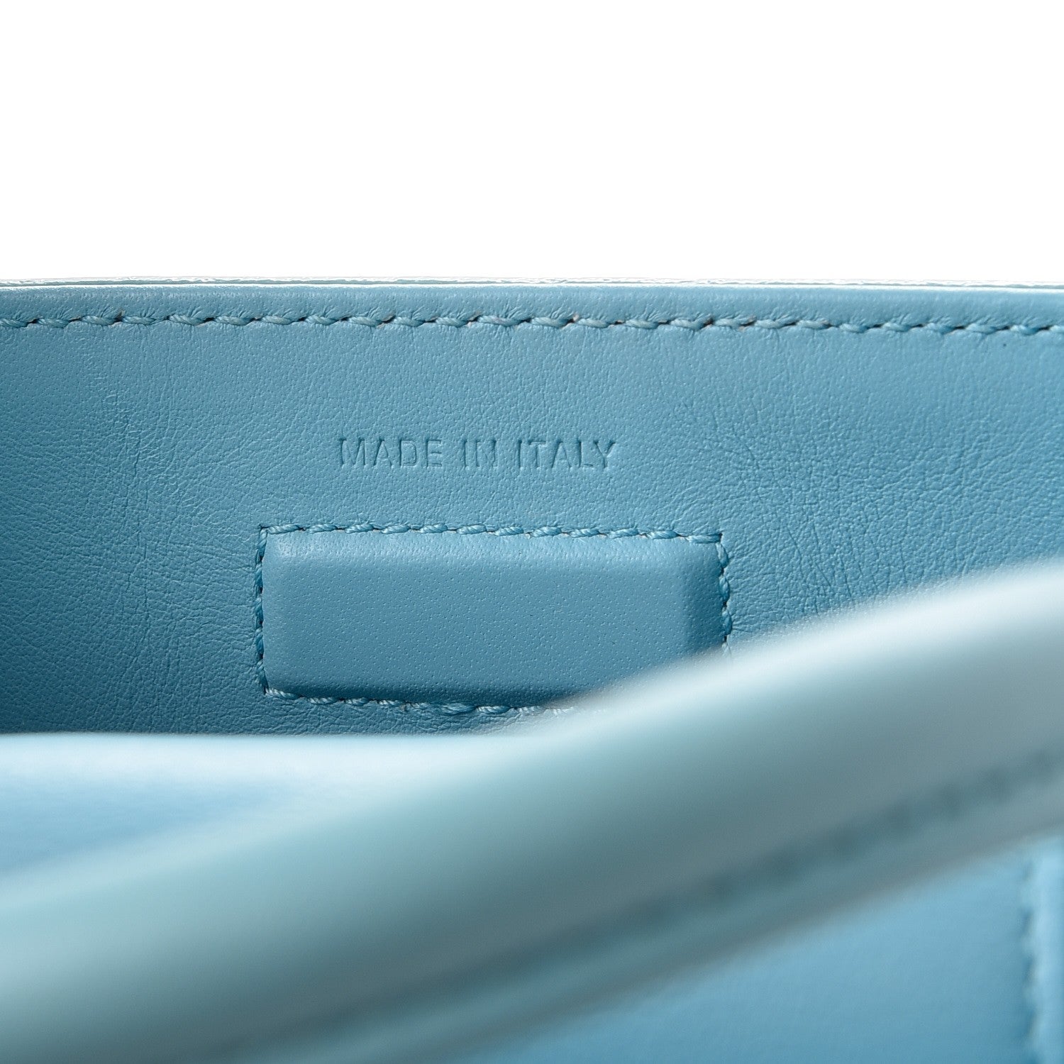 Christian Dior Bullcalf Mini Diorever Flap Sky Blue 7 of 9