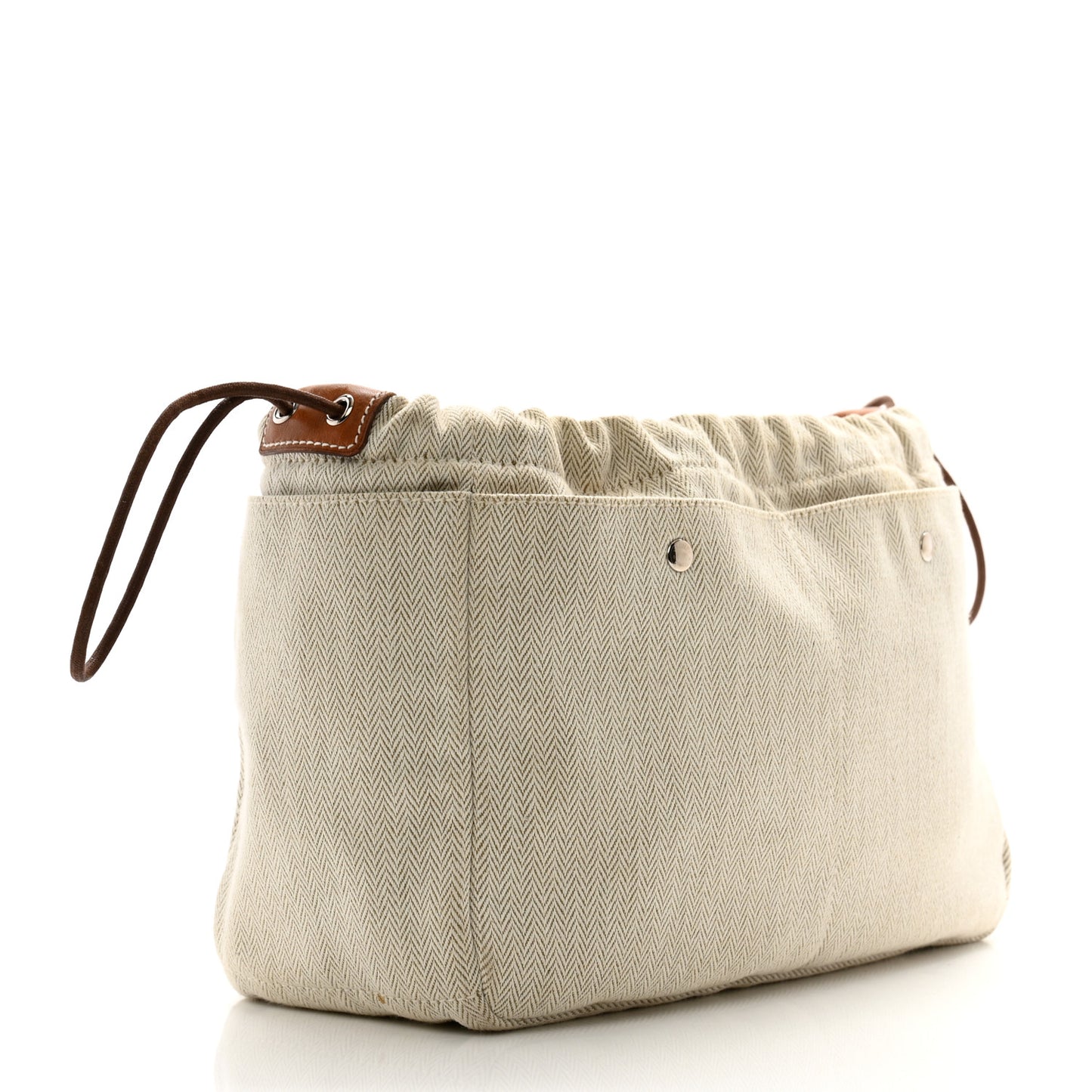 Canvas Barenia Fourbi 25 MM Pouch Naturel Fauve