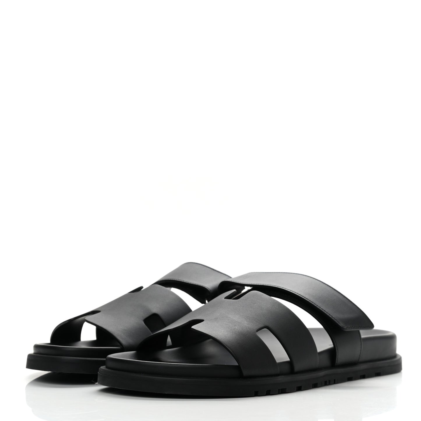 Calfskin Mens Chypre Sandals 42.5 Black