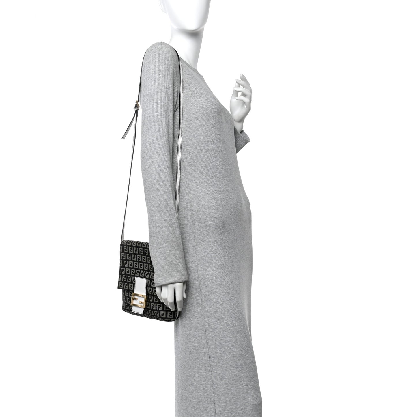Zucchino Tube Messenger Bag Black White