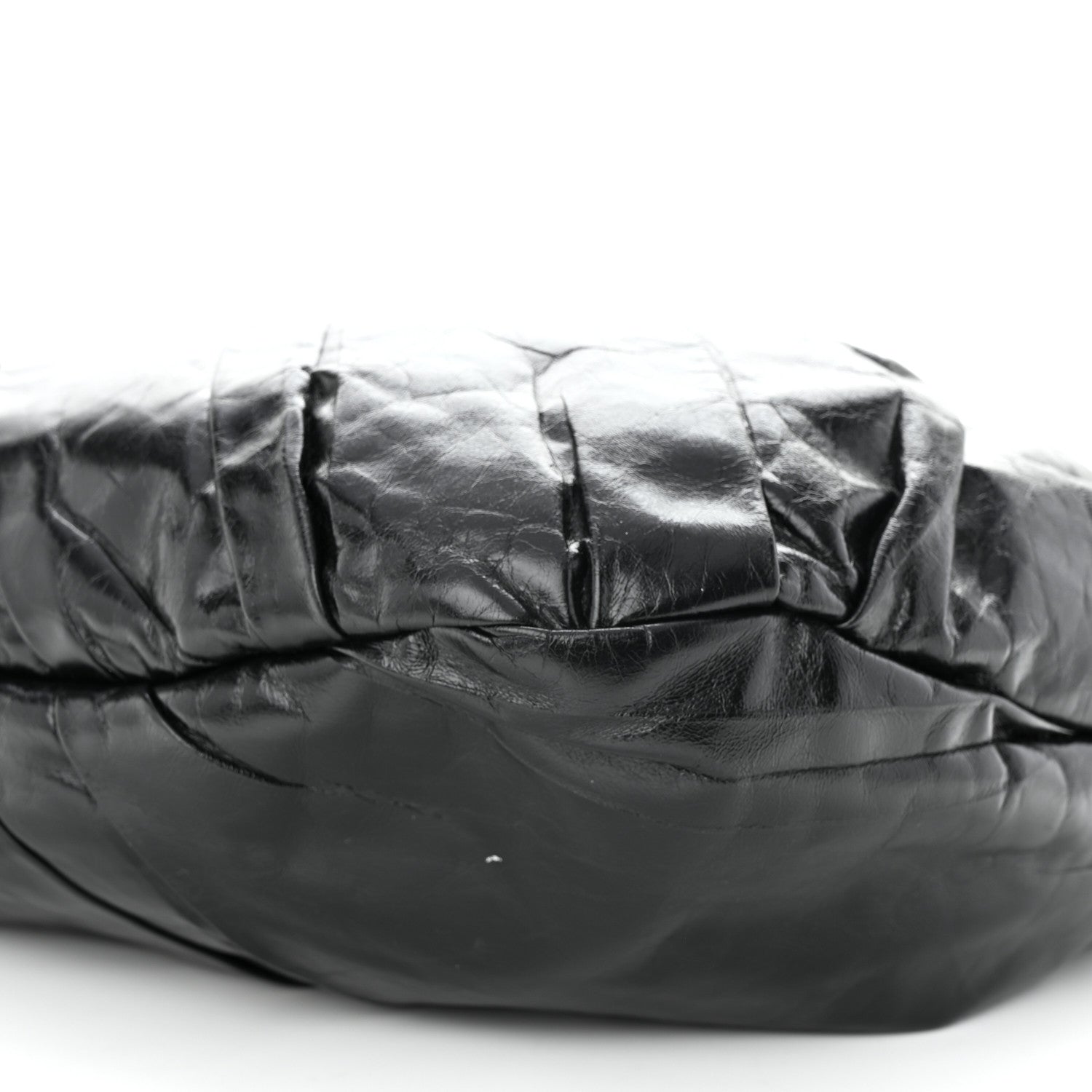 Chanel Glazed Calfskin Twisted Hobo Black 10 of 11