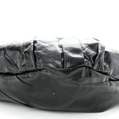 Chanel Glazed Calfskin Twisted Hobo Black 10 of 11