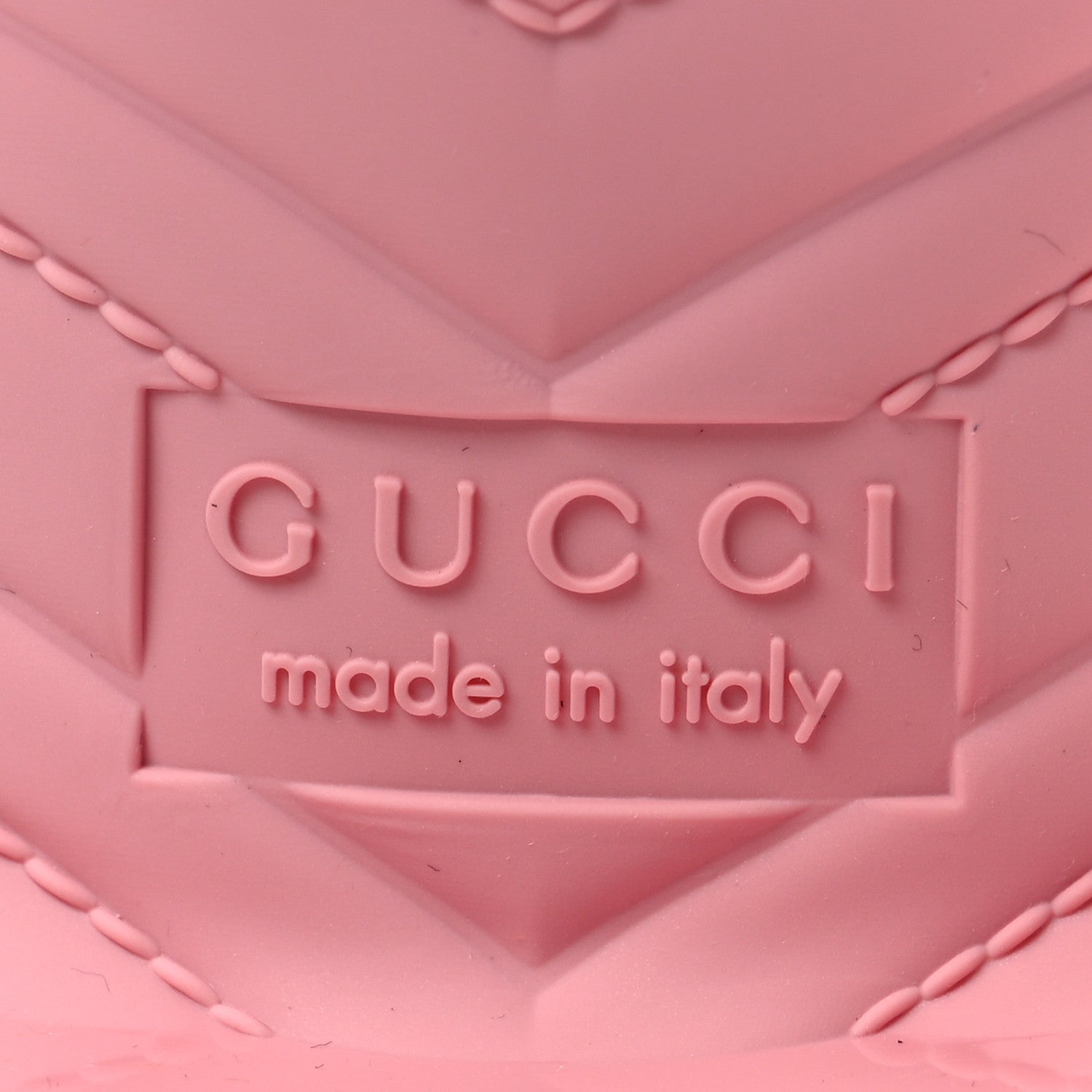 Gucci Rubber Gucci Logo Womens Platform 20/60mm Slide Sandals 36 Wild Rose 6 of 8