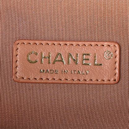 Chanel Lambskin Quilted Large 31 Shopping Bag Pink Green 6 of 11