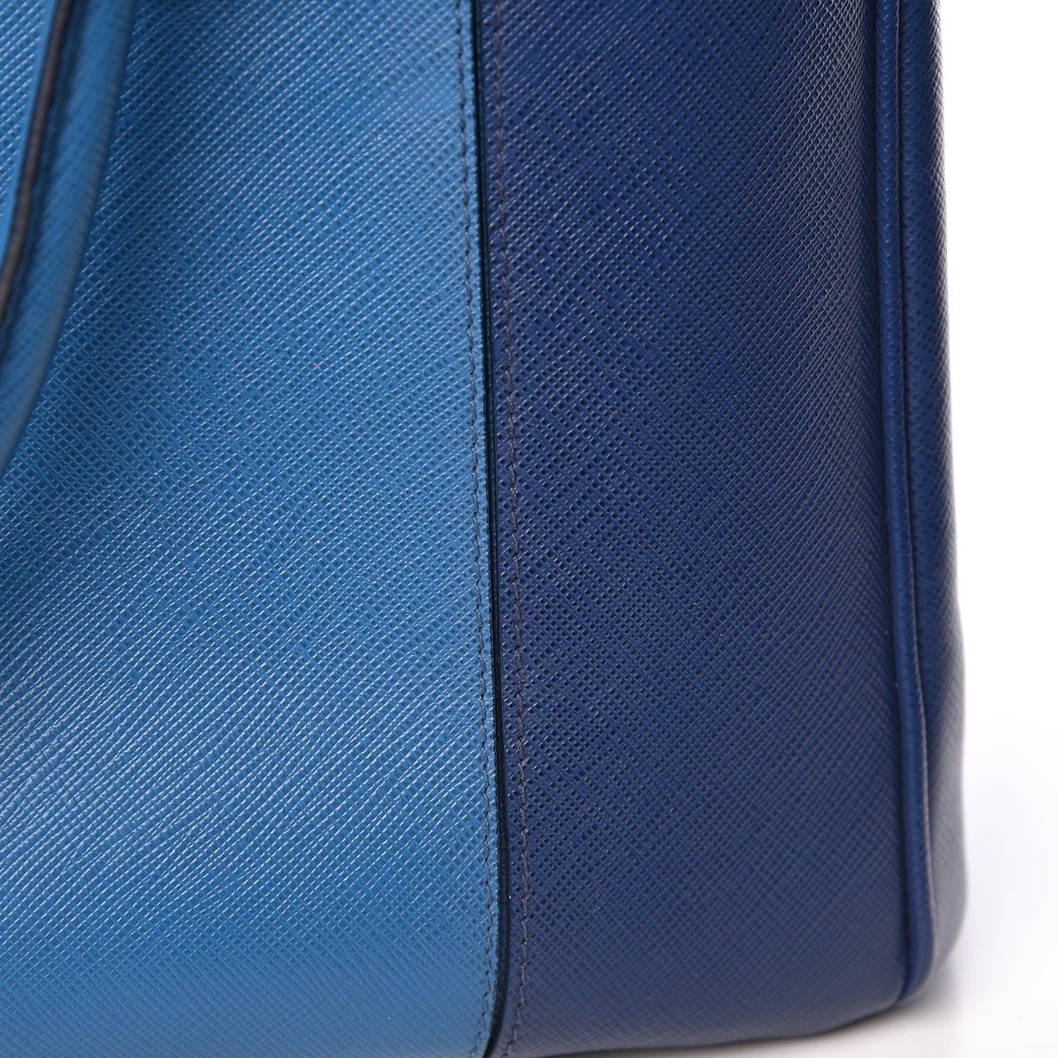 Prada Saffiano Lux Colorblock Medium Galleria Double Zip Tote Bluette Cobalto 10 of 13