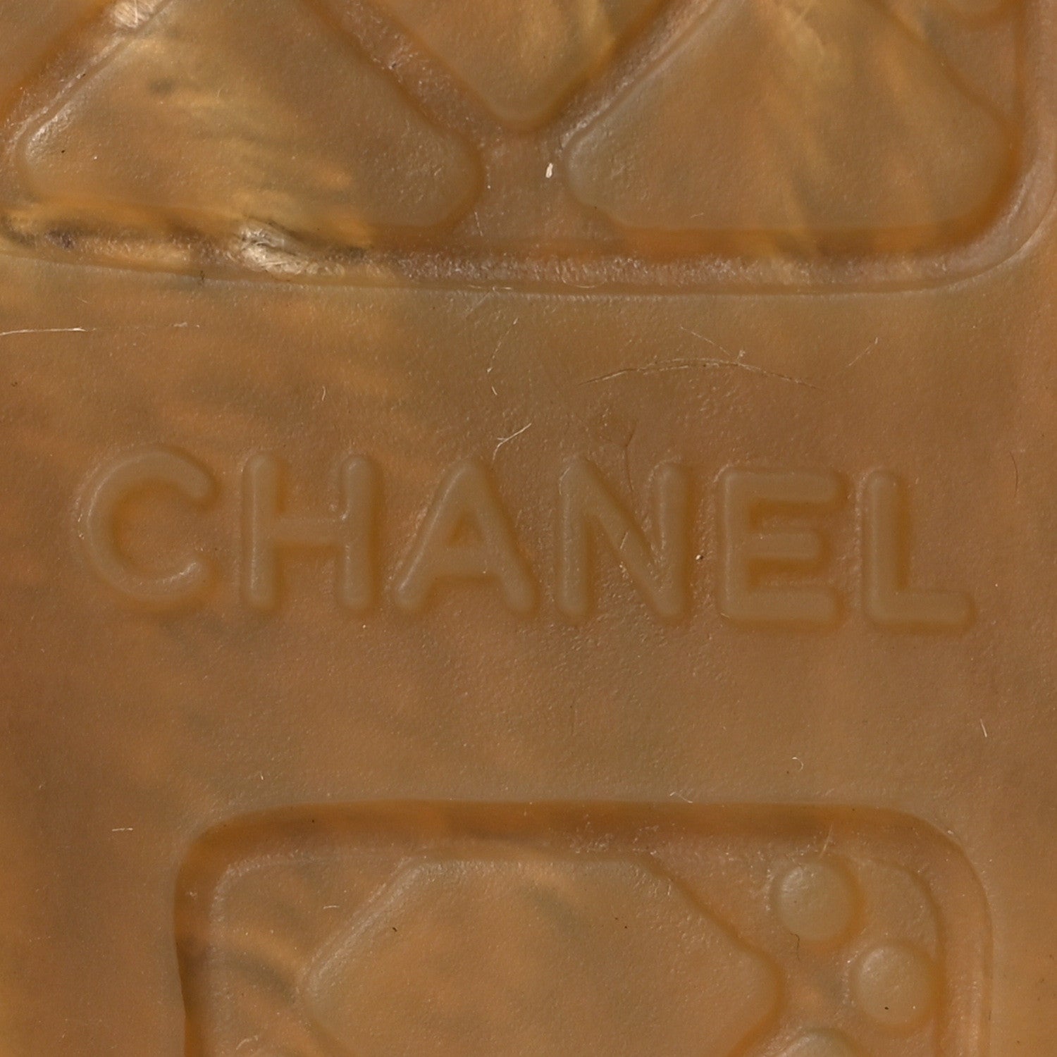 Chanel Laminated Lambskin Grosgrain CC Espadrilles 35 Gold Black 7 of 10