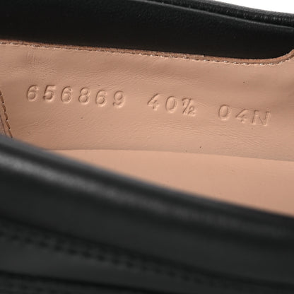 Gucci Magnum Calfskin Nappa Samoa Womens Horsebit Platform Chunky Lug Sole 40mm Loafers 40.5 Black 9 of 12