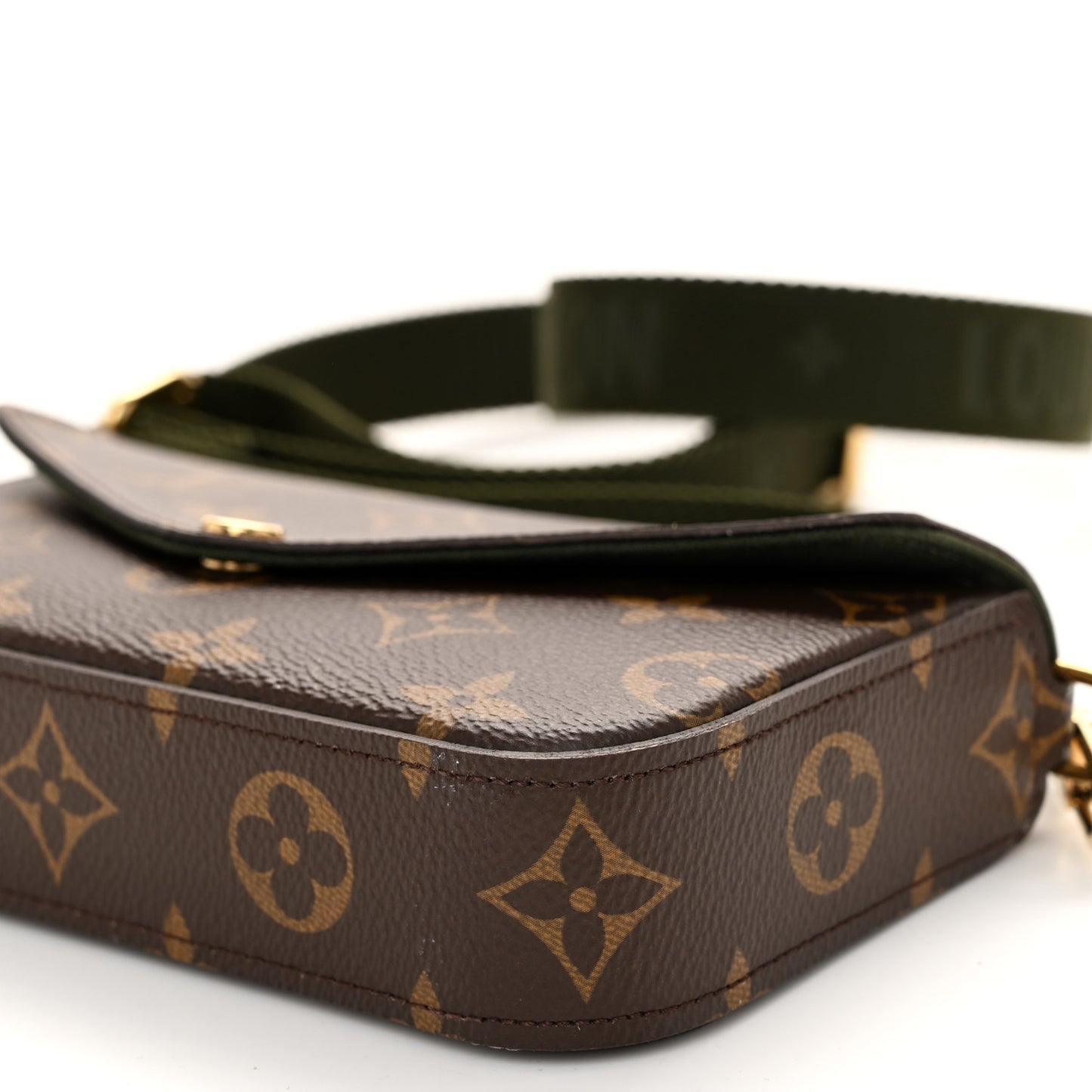 Monogram Felicie Strap & Go Kaki