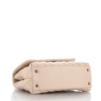 Chanel Caviar Quilted Small Coco Handle Flap Light Beige 4 of 8