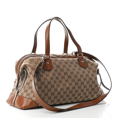 Gucci Monogram Small Brick Lane Boston Light Brown 2 of 8