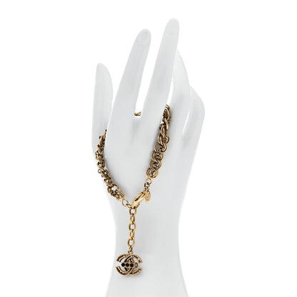 Chanel Crystal Paris Byzance CC Bracelet Gold 2 of 4