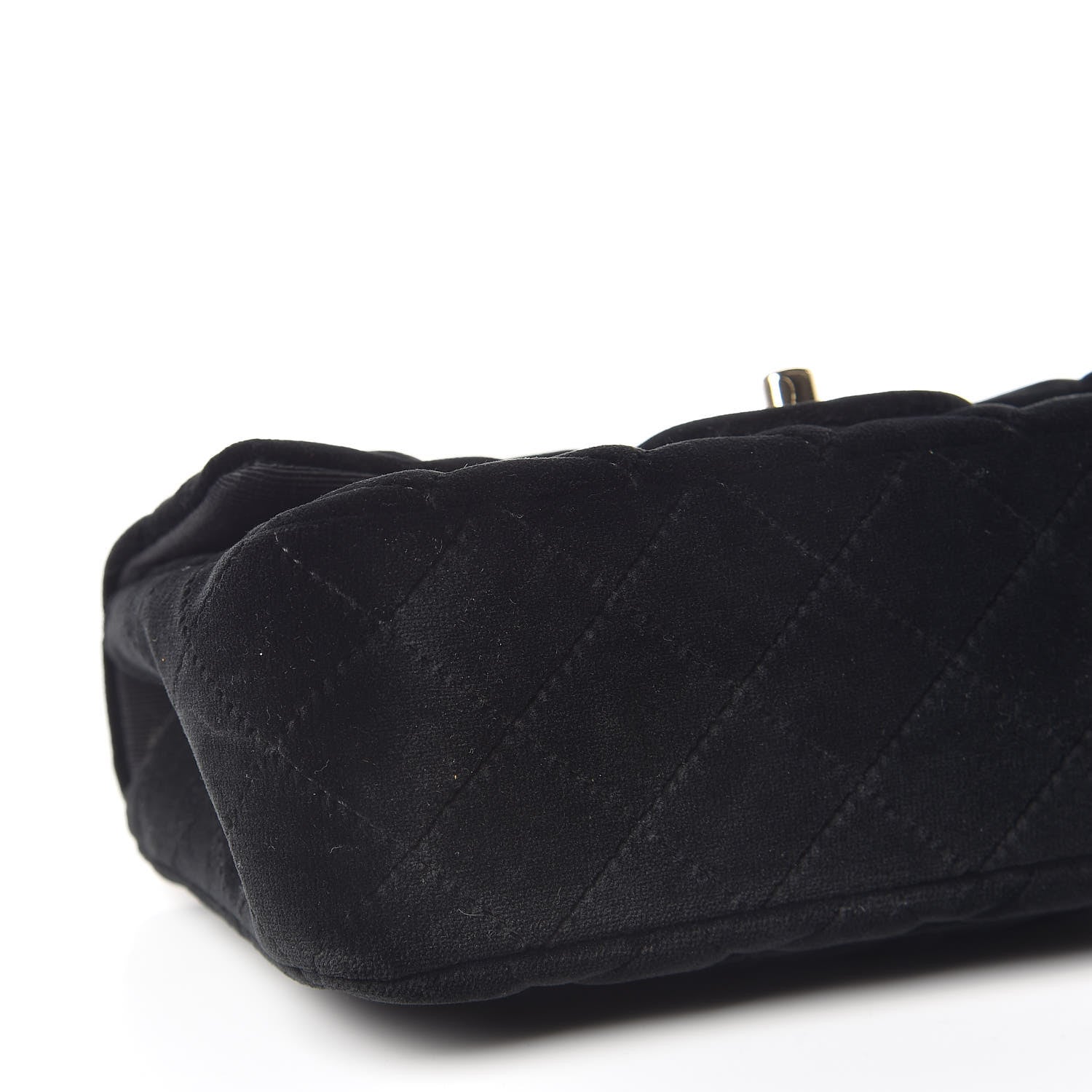 Chanel Velvet Quilted Mini Rectangular Flap Black 6 of 11