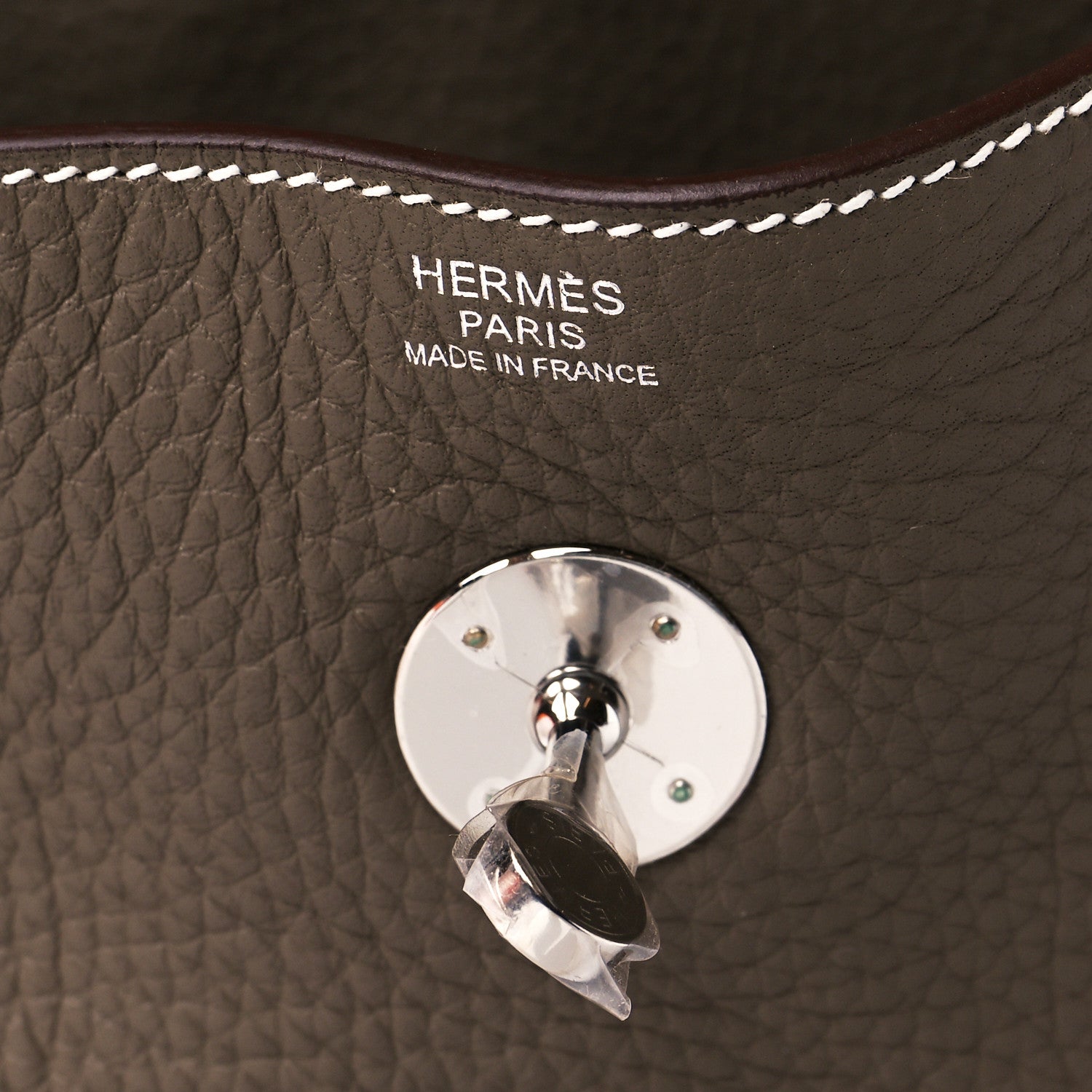 Hermes Taurillon Clemence Lindy 30 Etoupe 6 of 11