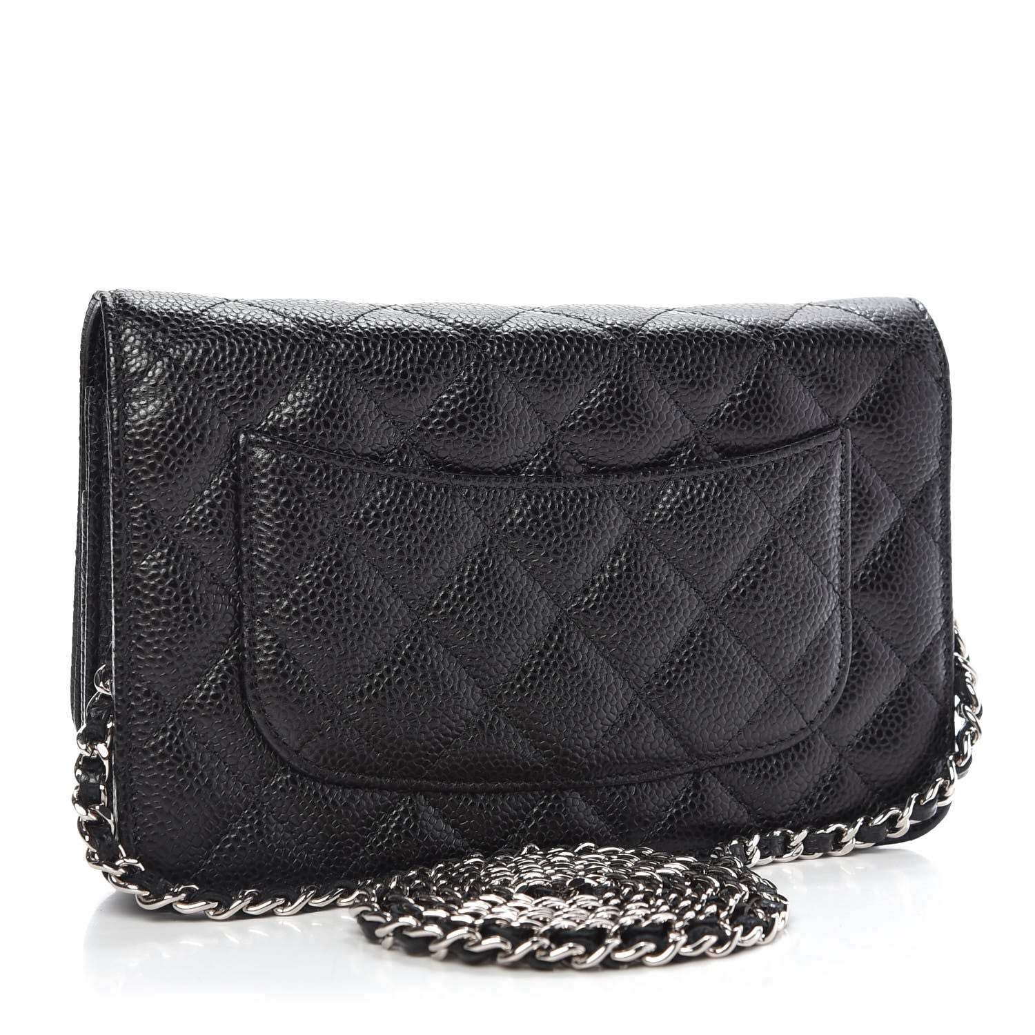Chanel Caviar Quilted Wallet On Chain WOC Black 3 of 10