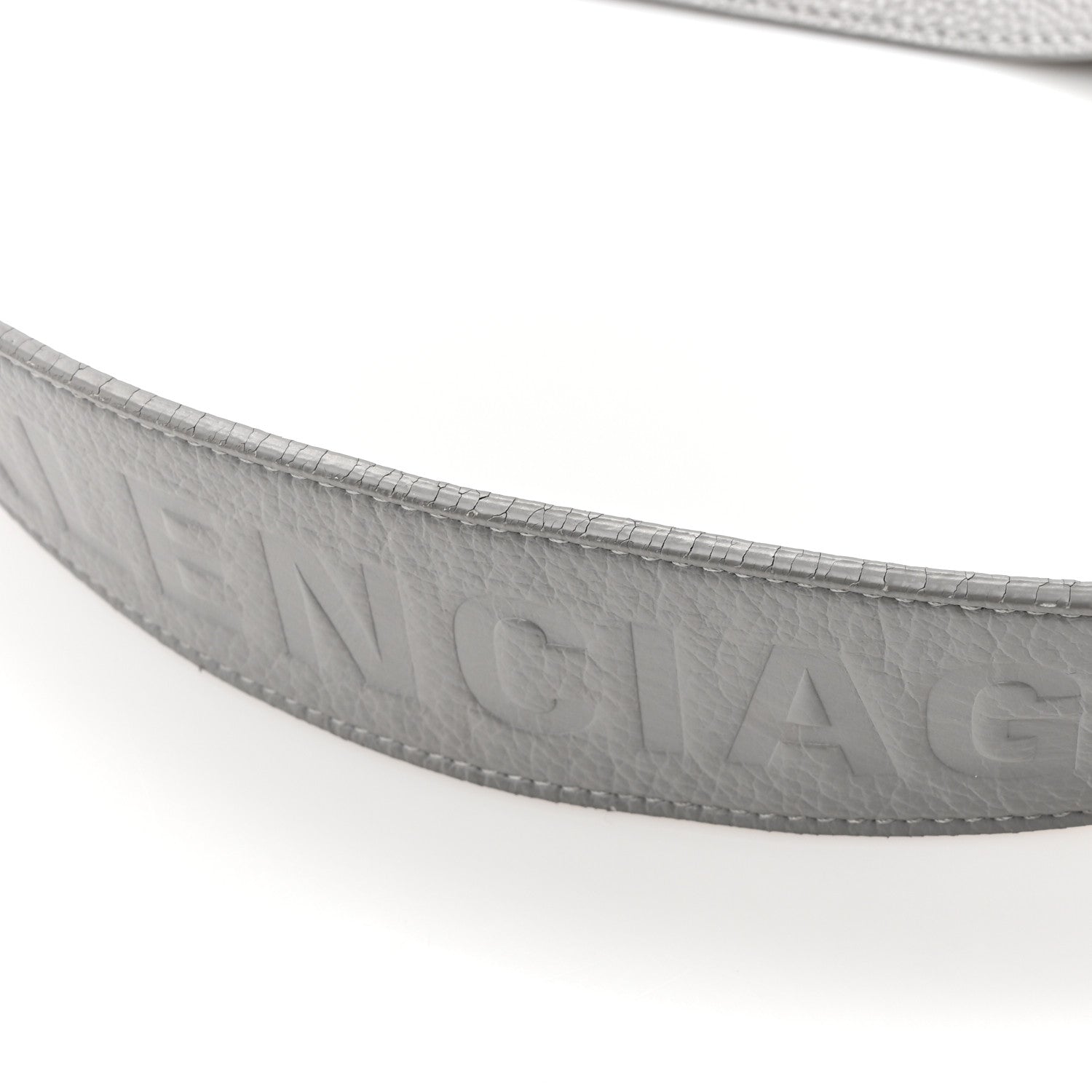 Balenciaga Calfskin Logo Embossed Small Tool 2.0 North-South Tote Balenciaga Grey 14 of 17