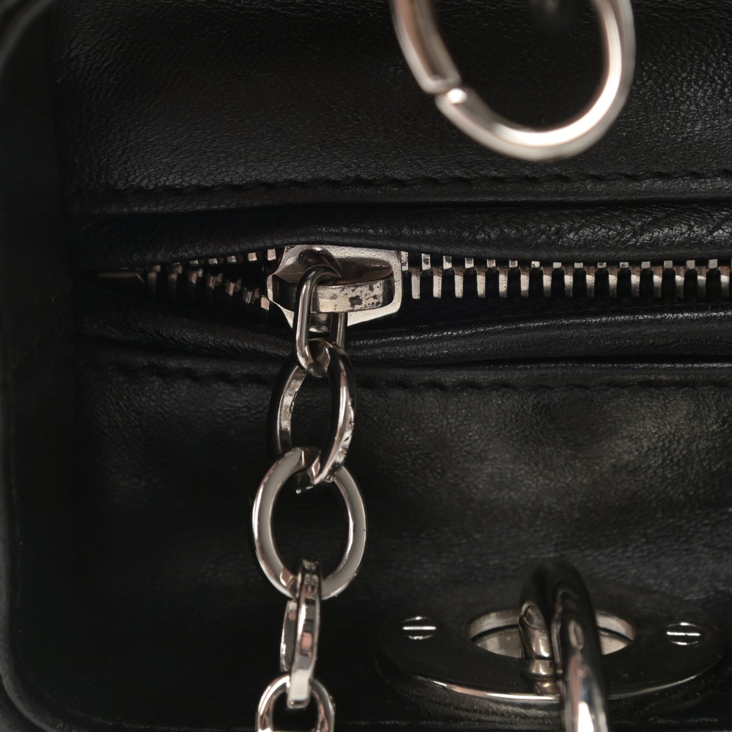 Lambskin Cannage Medium Lady Dior Black