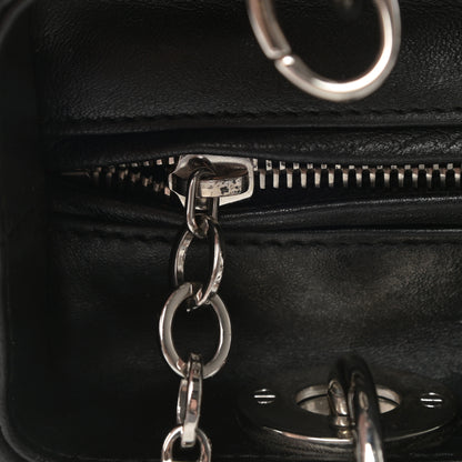 Christian Dior Lambskin Cannage Medium Lady Dior Black 14 of 14