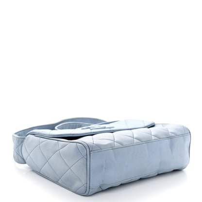 Chanel Lambskin Quilted CC Messenger Light Blue 4 of 11