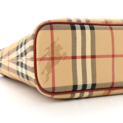 Burberry Haymarket Check Shoulder Bag Red 9 of 15