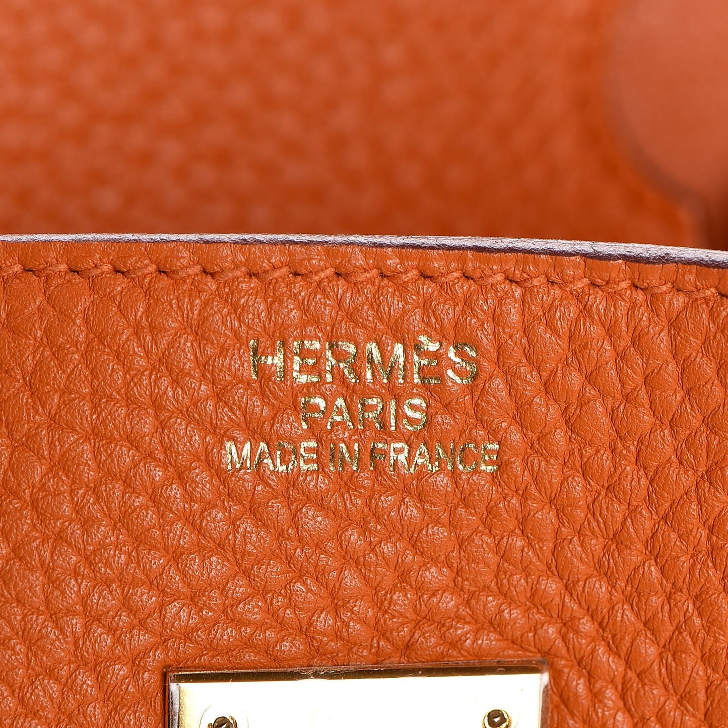 Togo Birkin 35 Orange