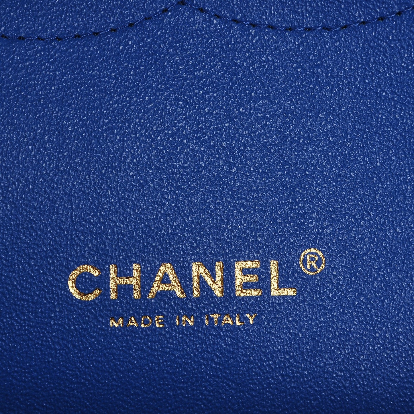 Lambskin Quilted Maxi Double Flap Blue