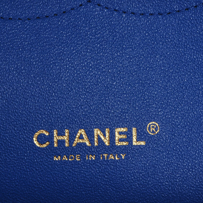 Chanel Lambskin Quilted Maxi Double Flap Blue 5 of 7